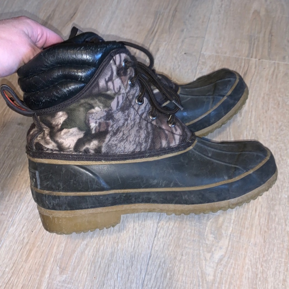 Crater Ridge waterproof foot steel shank camo winter boots